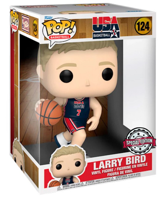 Funko POP! NBA SUPER SIZED 10" Larry Bird (1992 Team USA Navy Uniform)